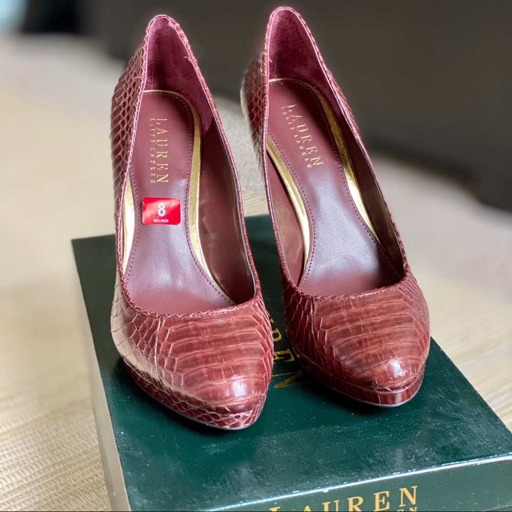 Snake Skin Pumps